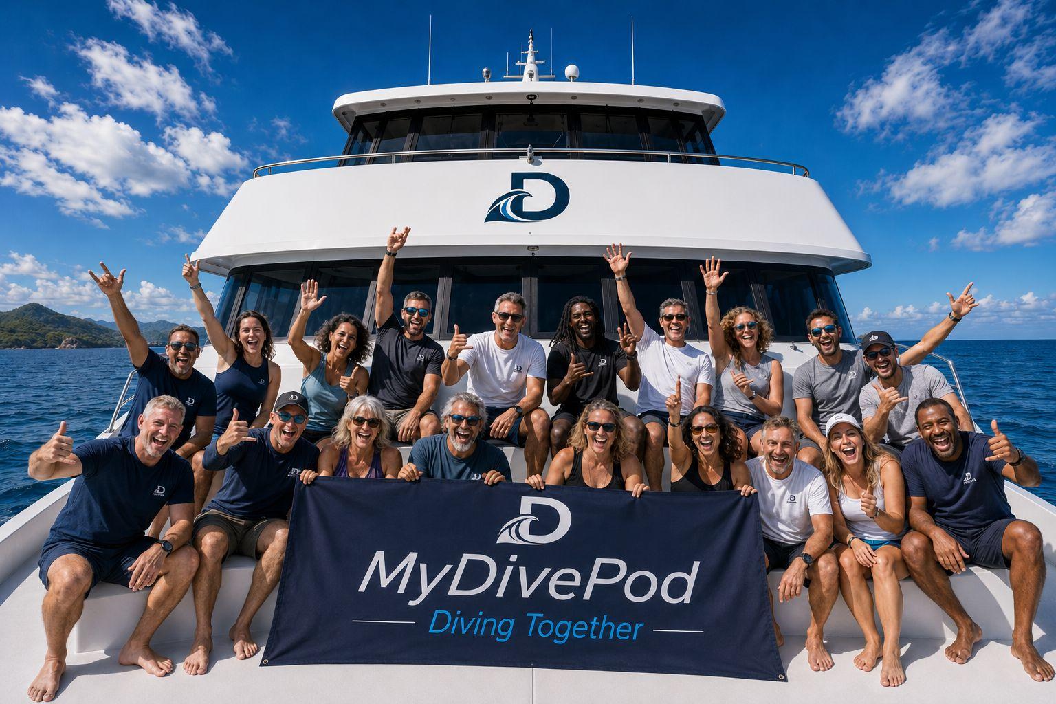 Group of divers on deck